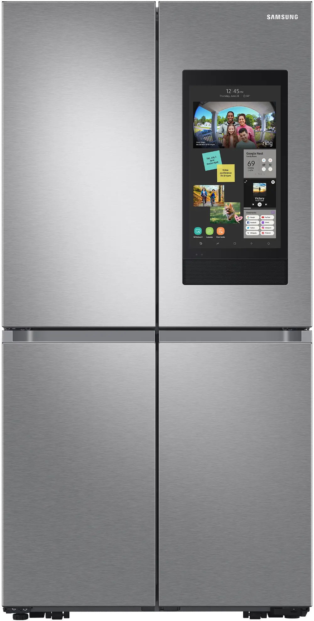 RF23A9771SR Samsung 23 cu ft  4 Door Flex Refrigerator - Counter Depth Stainless Steel-1