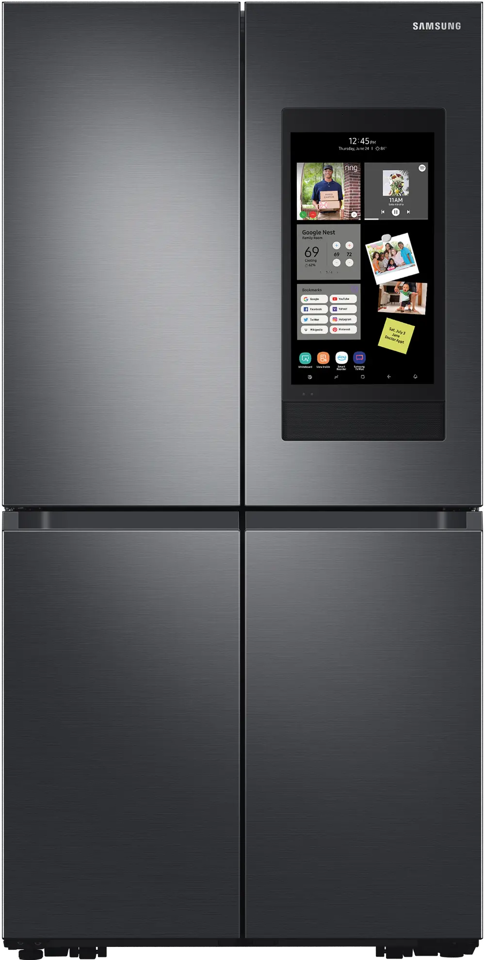 RF29A9771SG Samsung 28.6 cu ft 4 Door Flex Refrigerator - Black Stainless Steel-1