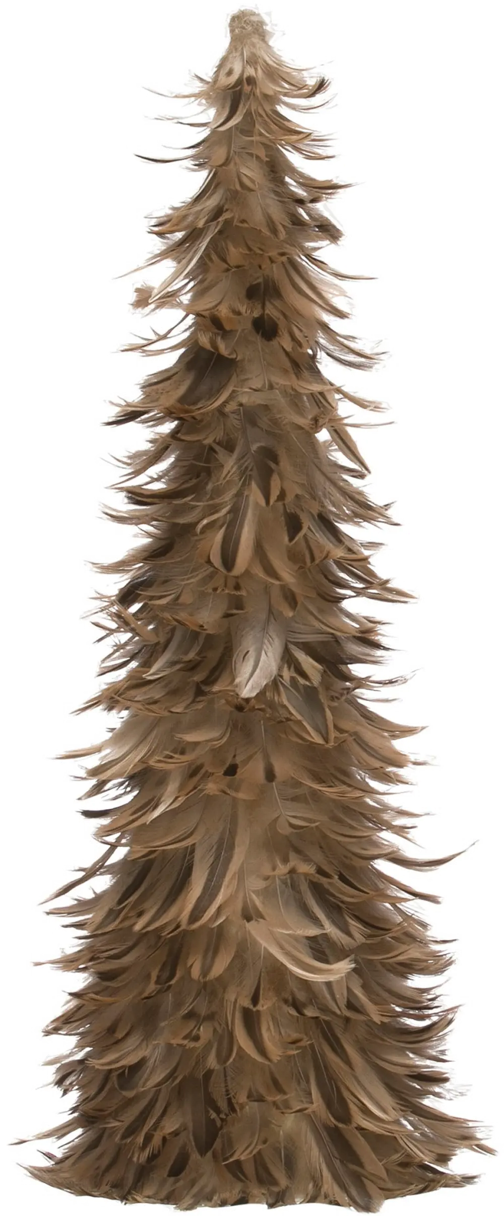 XM6390 18 Inch Brown Faux Feather Tree-1