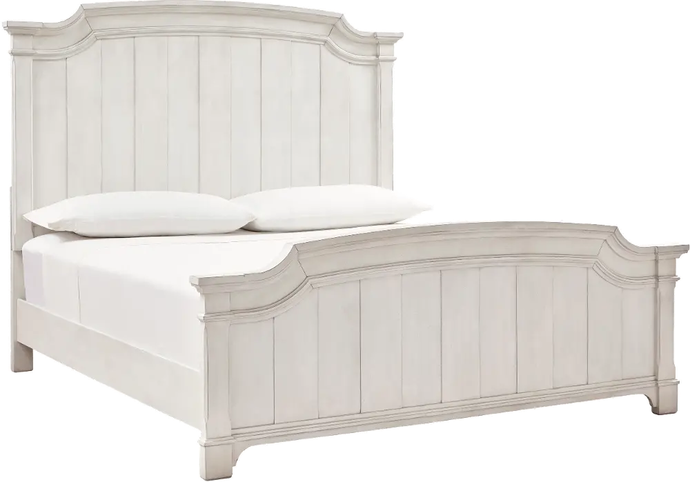 Chantilly Cottage Whitewash King Bed-1