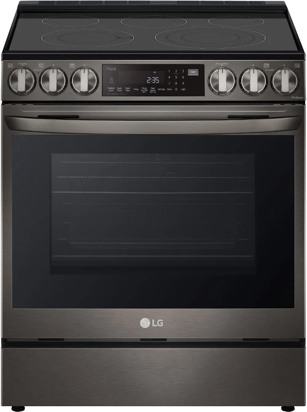 LSEL6335D LG 6.3 cu ft Electric Range with InstaView - Black Stainless Steel-1