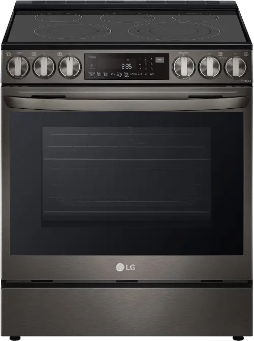 LG 30 in. 6.3 cu. ft. Smart Air Fry Convection Oven Slide-In Dual Fuel  Range with 5 Sealed Burners & Griddle - PrintProof Stainless Steel
