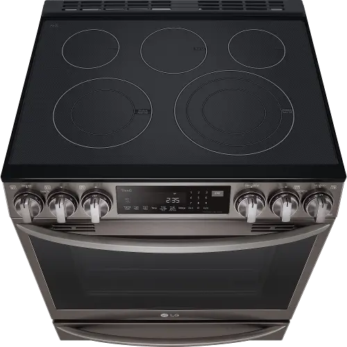 LG 6.3 Cu ft Electric Range with Instaview - Stainless Steel