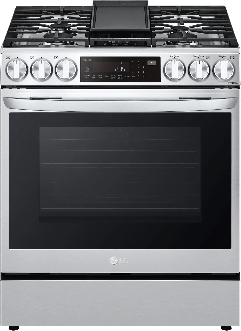LSGL6335F LG 6.3 cu ft Gas Range with InstaView -Stainless Steel-1