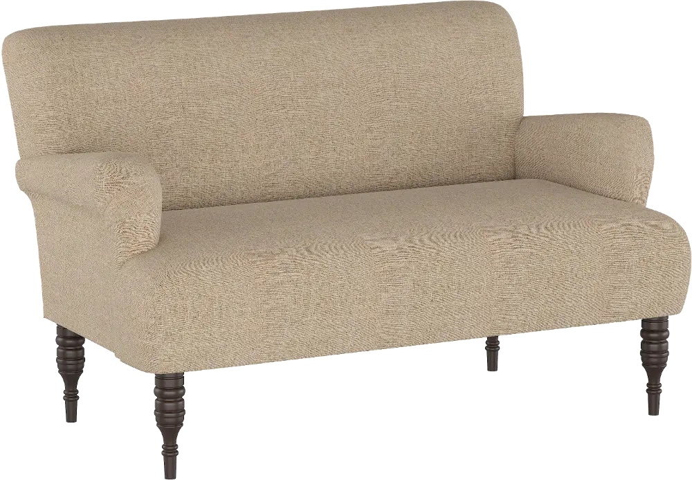 9506LNNSND Sandstone Rounded Arm Settee-1