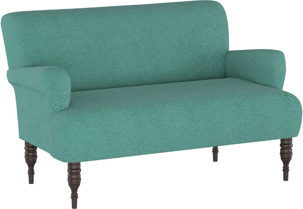 9506LNNLGN Clara Laguna Turquoise Settee - Skyline Furniture-1