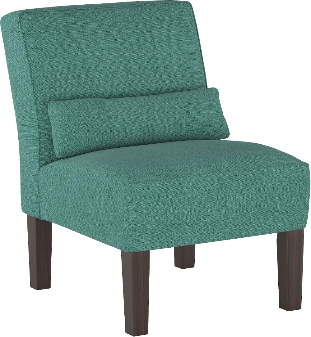 5705LNNLGN Baker Teal Armless Chair-1
