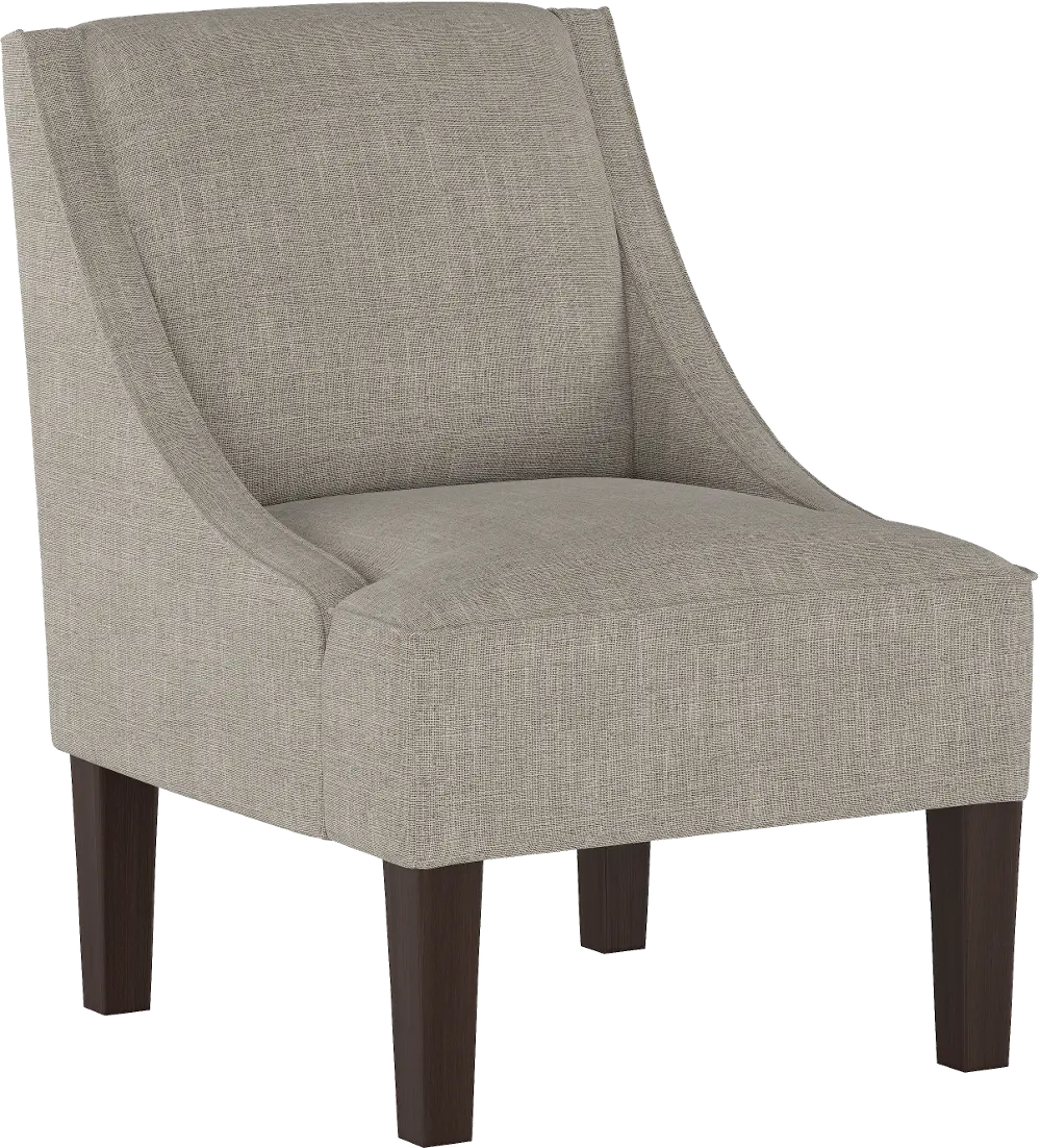 72-1ZMFTH Feather Gray Swoop Arm Chair-1
