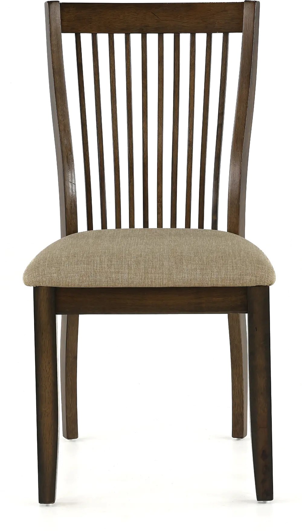Zoey Brown Slat Back Dining Chair-1