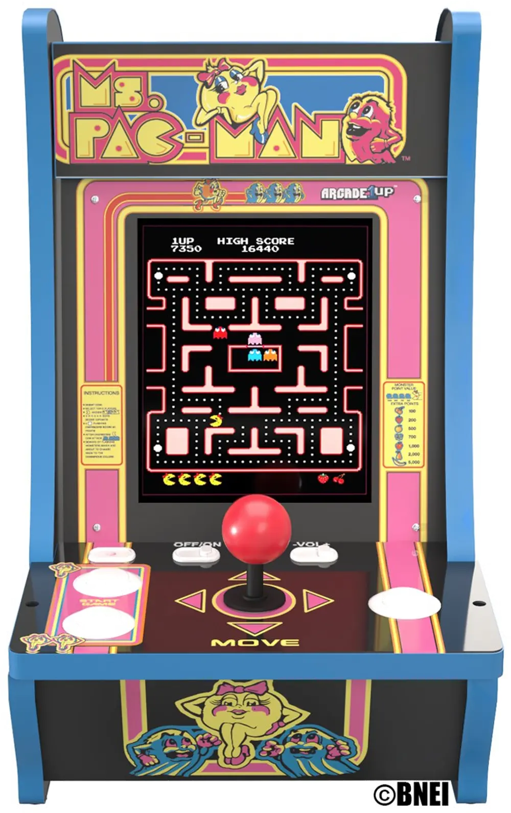 ARCADE1UP/MSPACMAN40 Arcade 1Up Ms PAC-MAN 40th Anniversary Counter-Cade-1