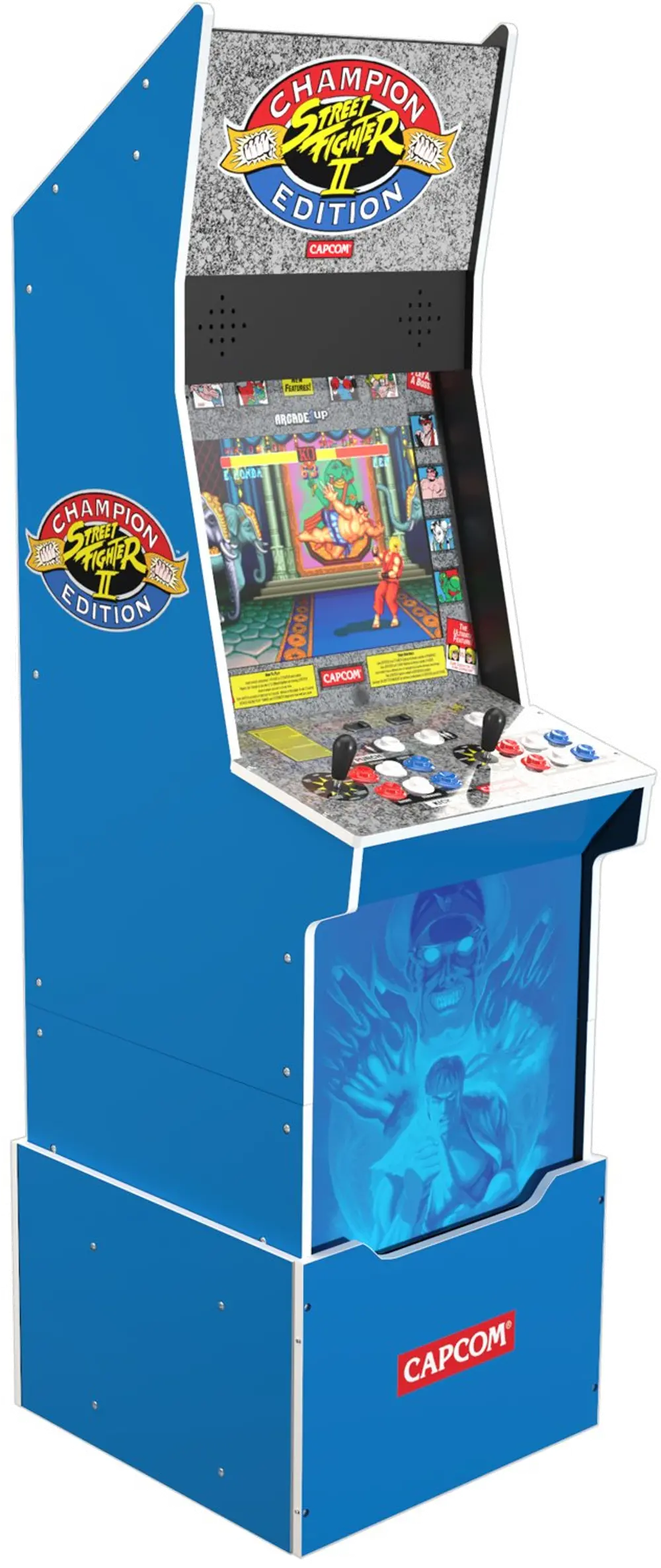 UPRIGHT/SFII_BIGBLUE Arcade 1Up Street Fighter II Big Blue Arcade Machine-1
