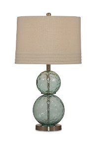 Sea Blue Green Glass Table Lamp With, Sea Green Glass Table Lamps