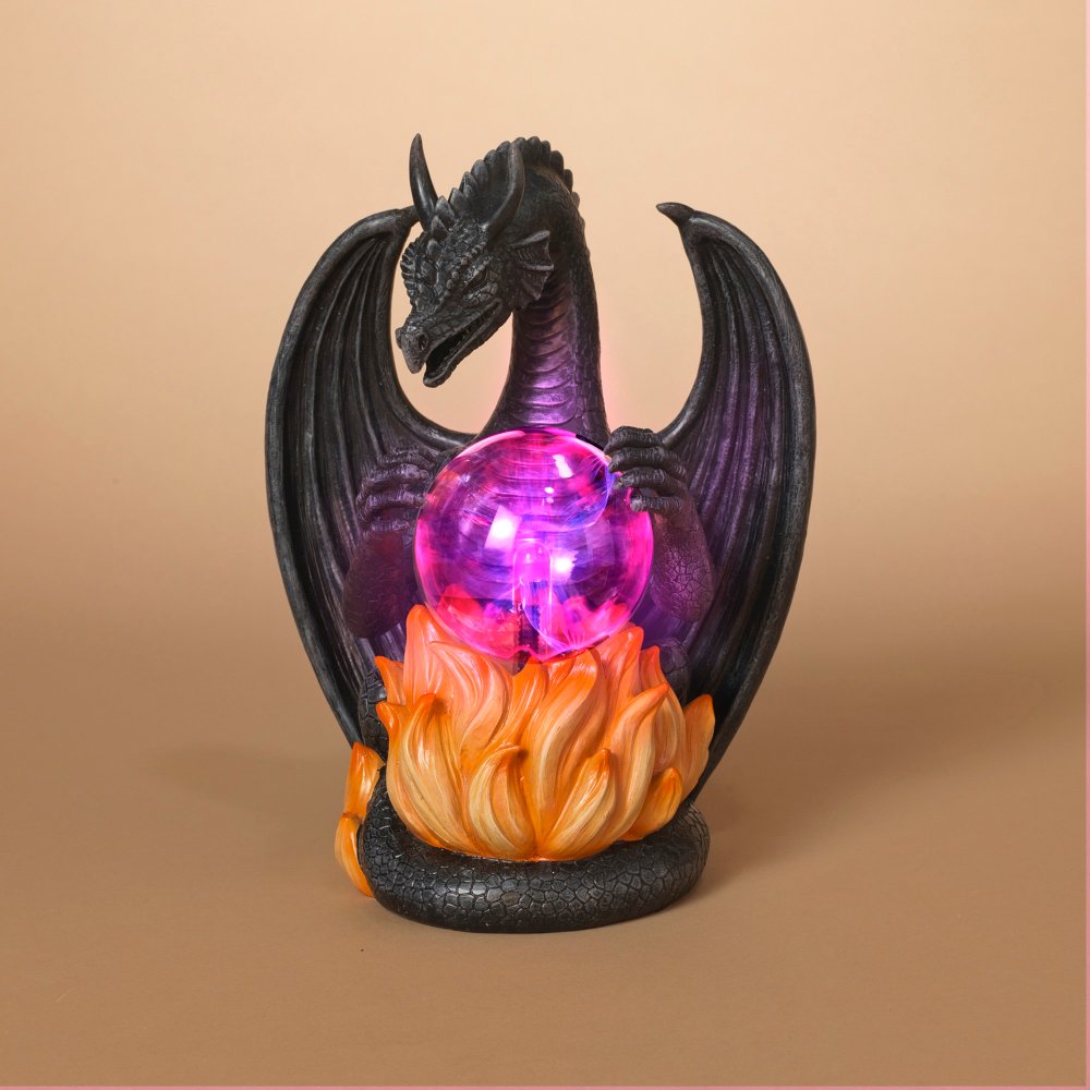 DRAGON W/LIGHTED MAGIC BALL