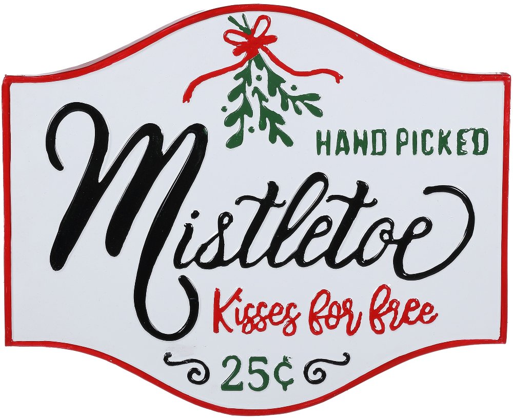 ENML MISTLETOE KISS WALL