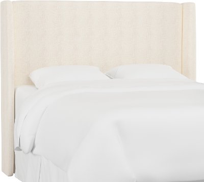 Sheepskin Natural White Twin, Skyline Furniture Slipcover Upholstered Headboards King