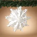 White Paper Snowflake Ornament
