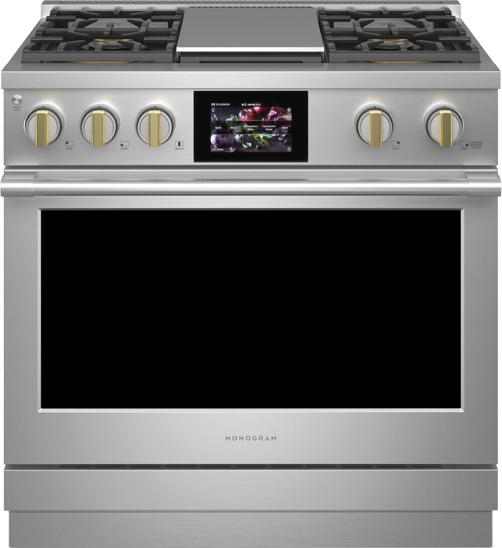 Monogram Professional 5.75 cu ft Dual Fuel Range - Stainless Steel 36 Inch