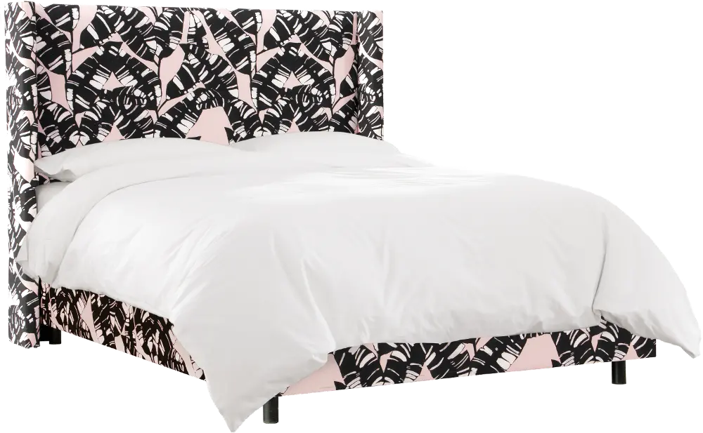 502BEDPLSPBLBLKOGA Queen Palm Springs Blush Bed-1