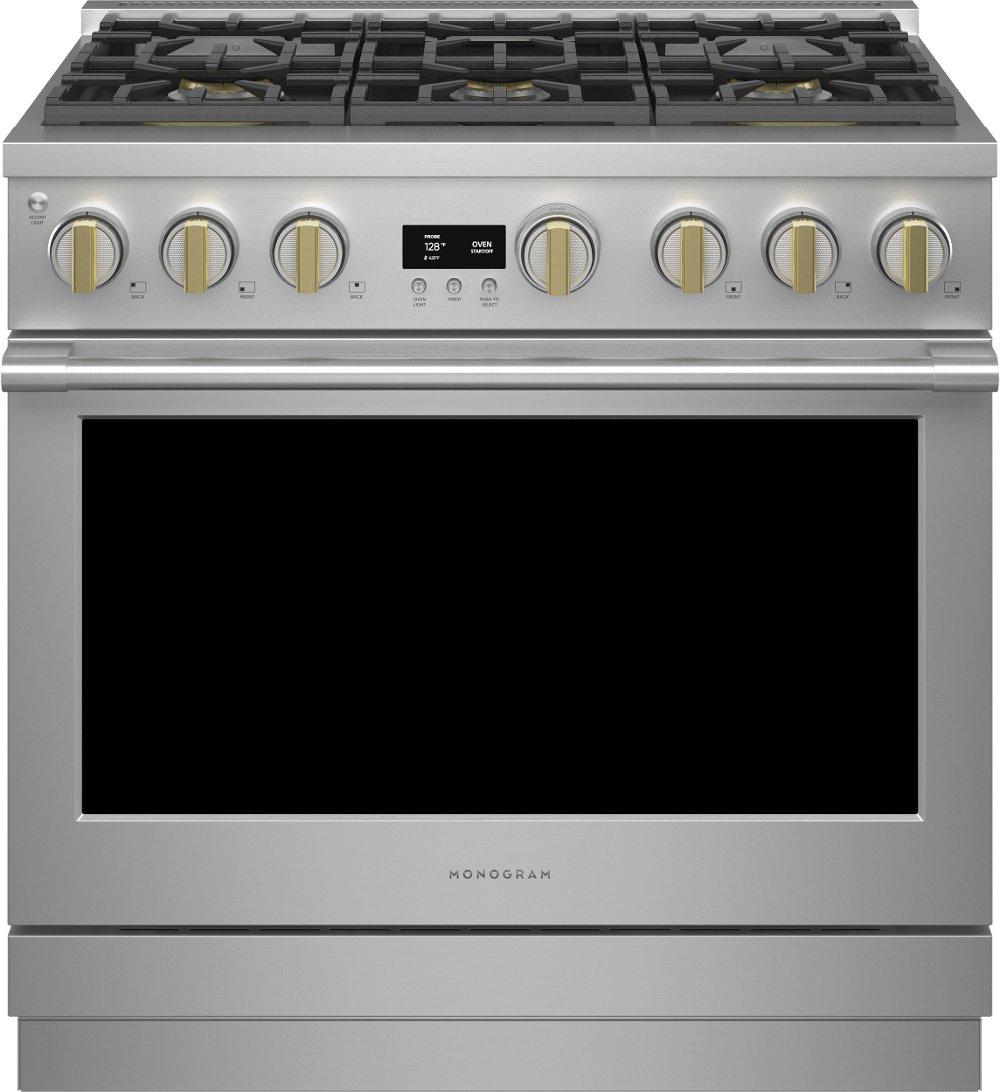 Monogram Professional 5.75 cu ft Dual Fuel Range - Stainless Steel 36 Inch