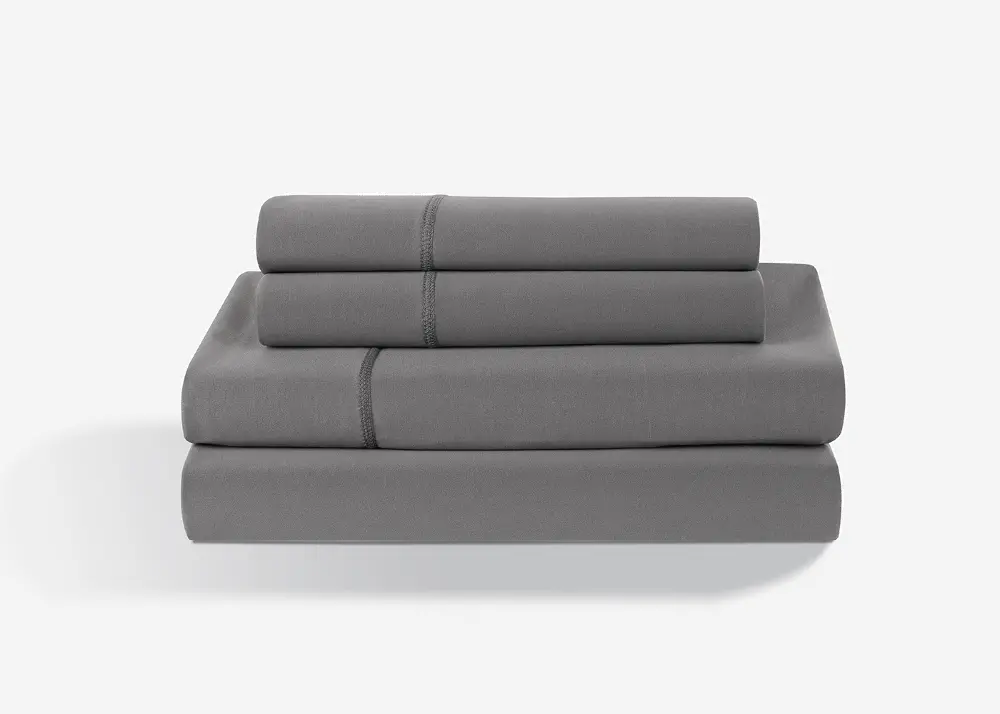 SPXASFF BedGear Gray Dri-Tec Performance Full Bed Sheets-2