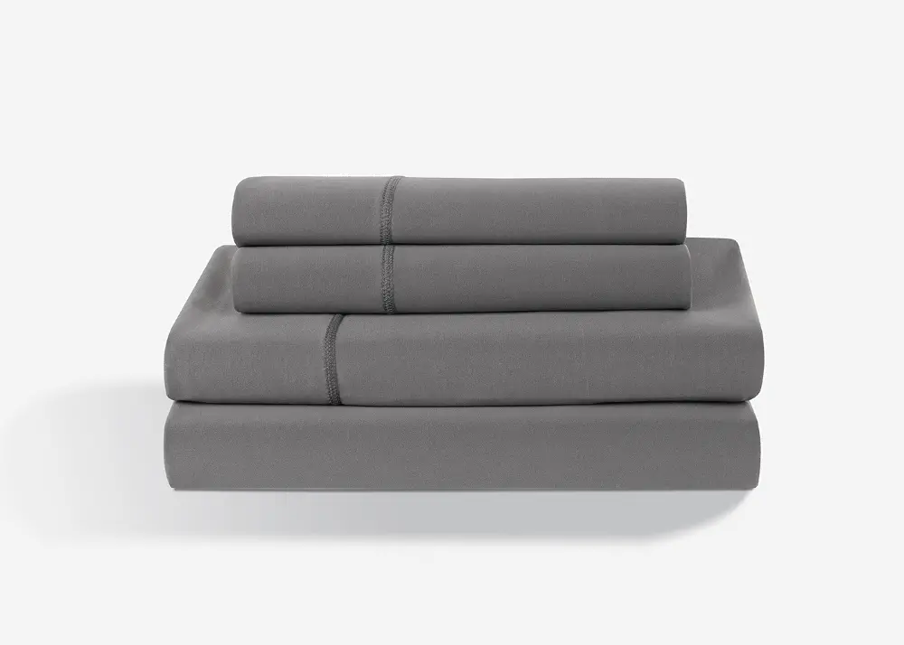 SPXASFF Bedgear Gray Dri-Tec Performance Full Bed Sheets-1