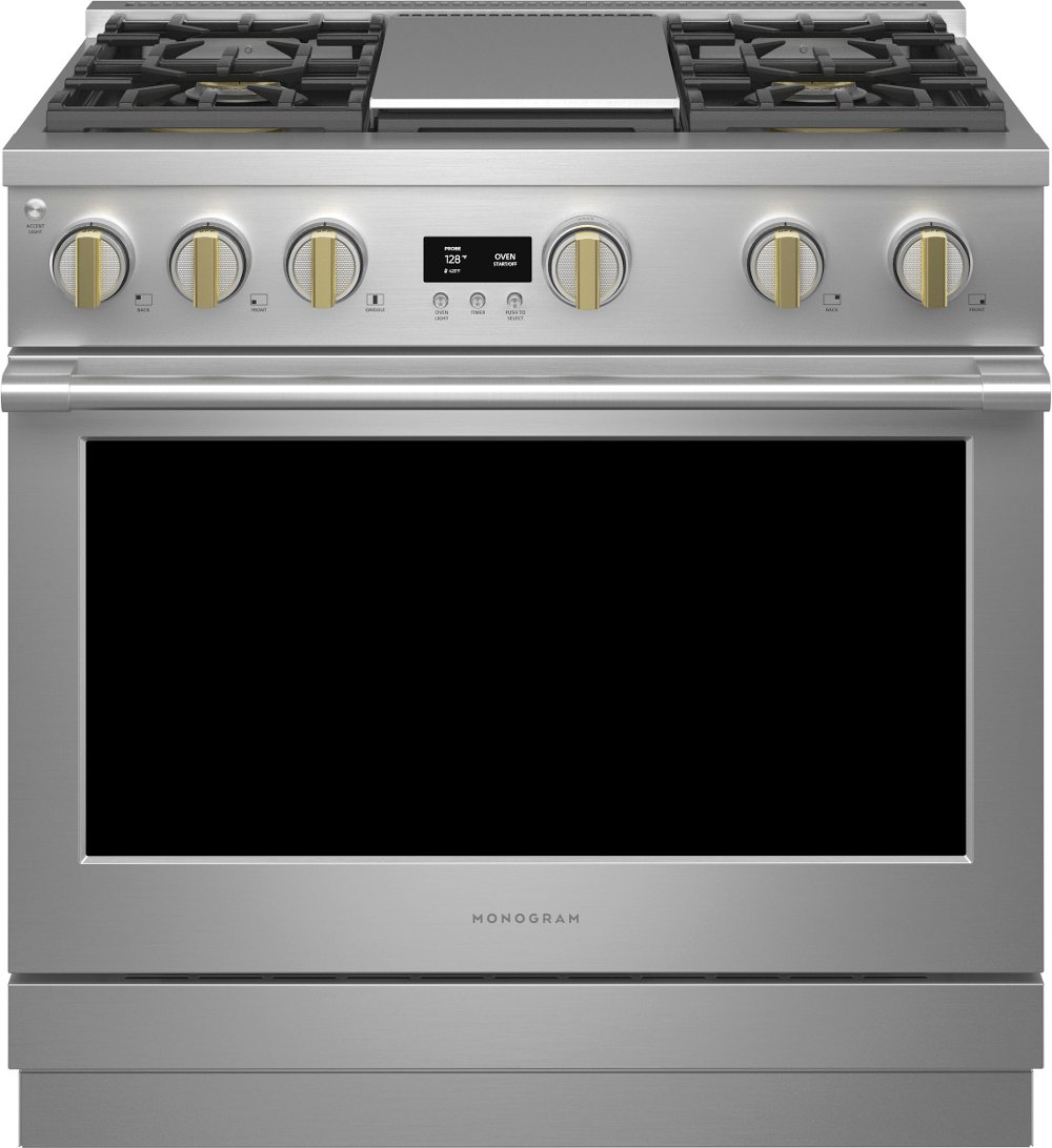 Monogram  Professional 6.2 cu ft Gas Range - Stainless Steel 36 Inch