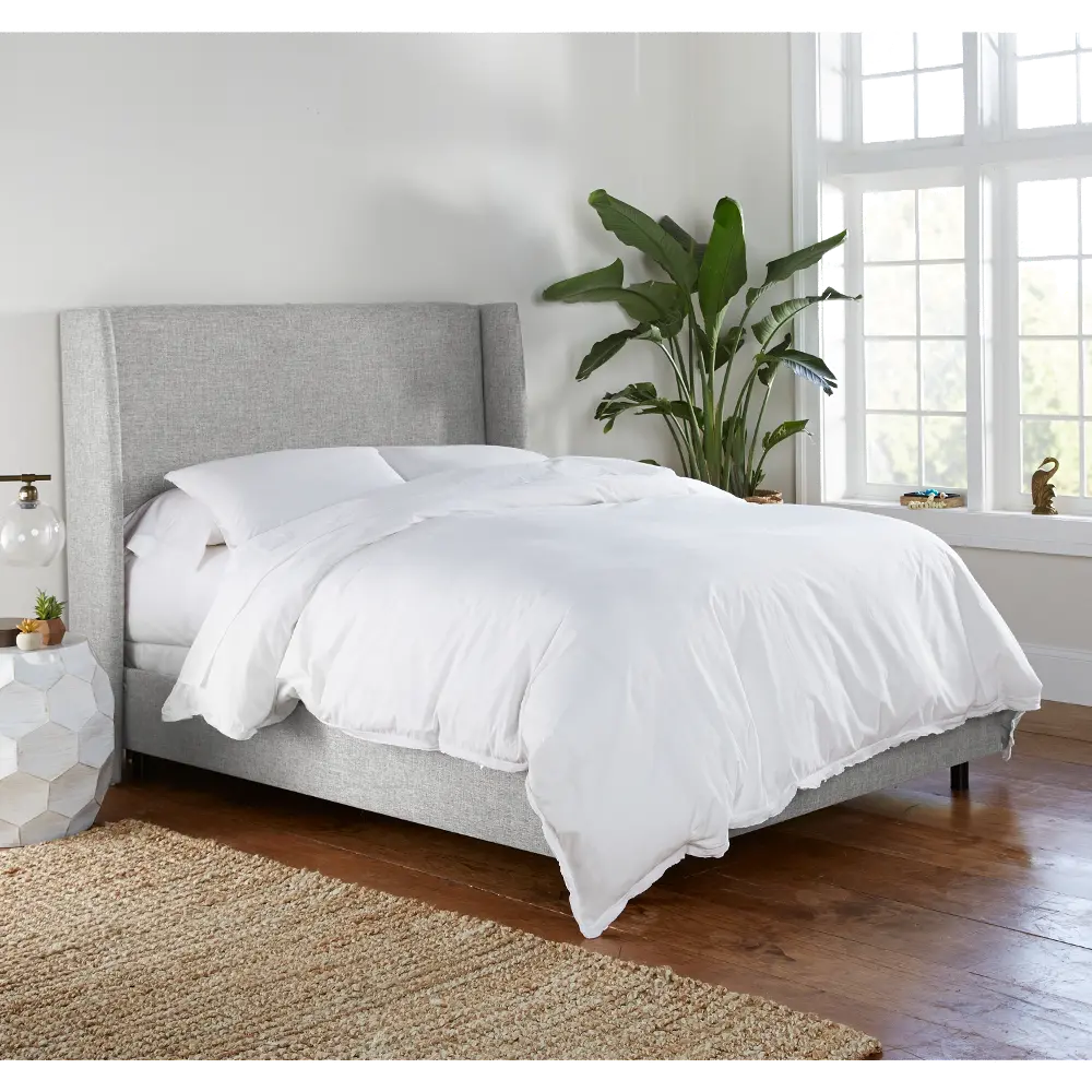 433BEDZMPMC Sasha Gray Curved Wingback King Bed - Skyline Furniture-1