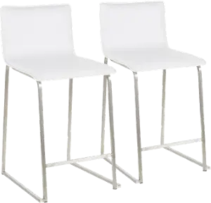 Fuji Black and Beige Counter Height Stool, Set of 2 | RC Willey