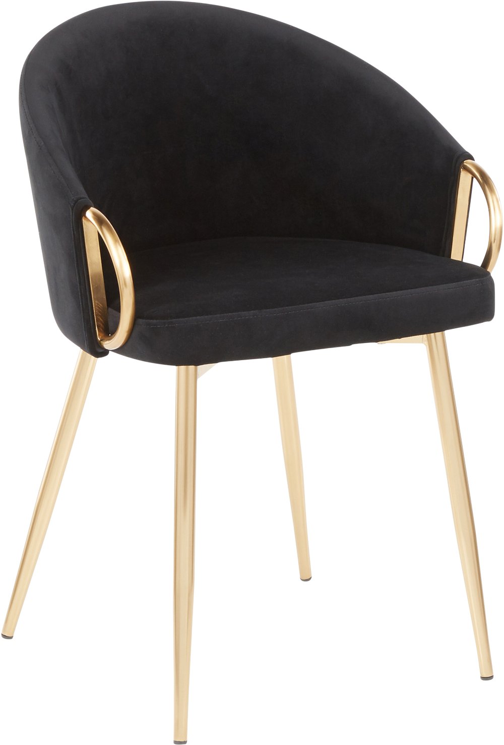 Black Velvet Glam Chair