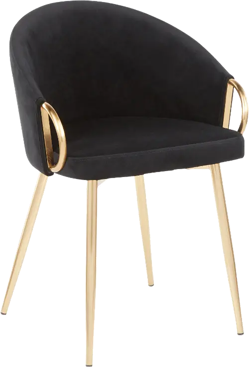 Black best sale glam chair