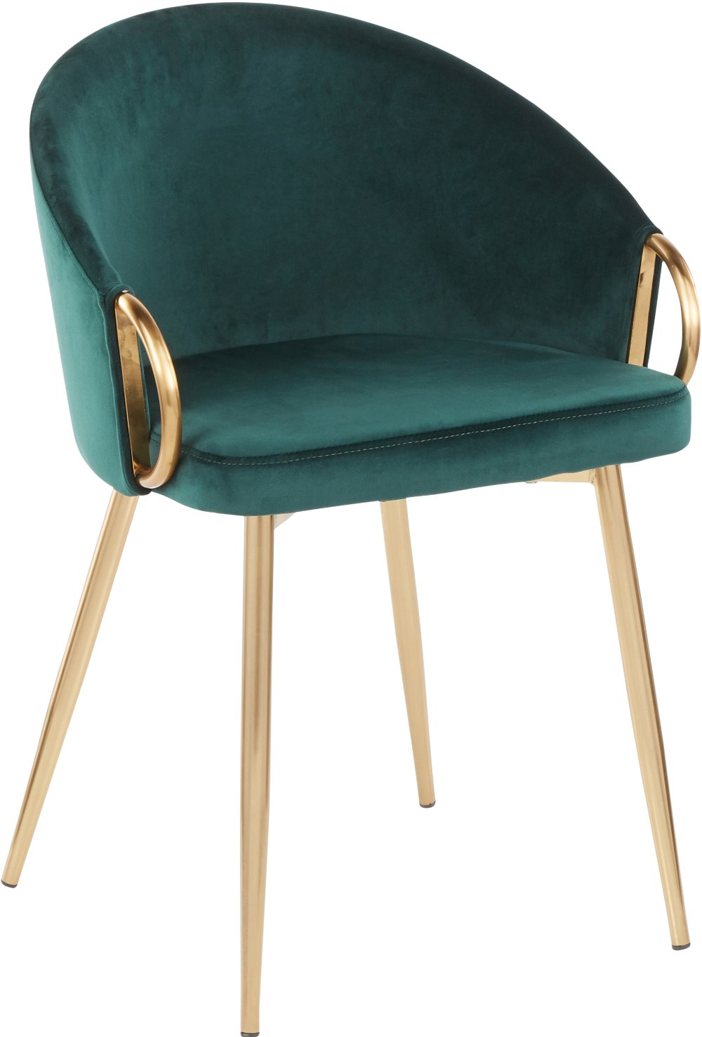 112301908 Emerald Velvet Glam Chair sku 112301908