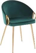 CH-CLAIRE AUVGN Emerald Velvet Glam Chair