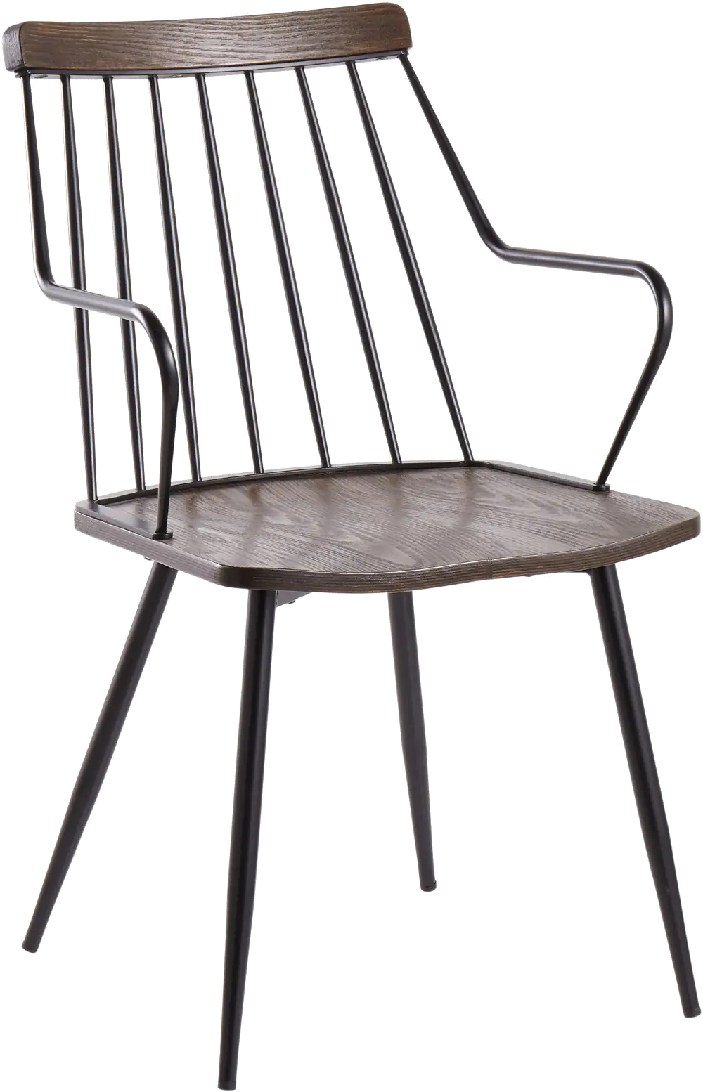 CH-PRESTON BKWL Dark Walnut Farmhouse Chair-1