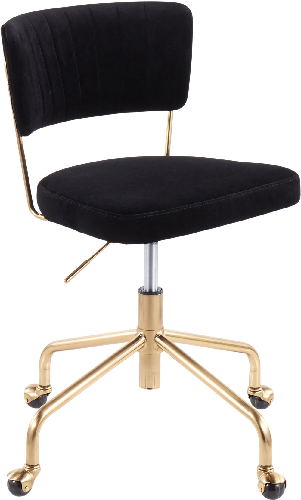 112303242 Black Velvet Task Chair - Tania sku 112303242