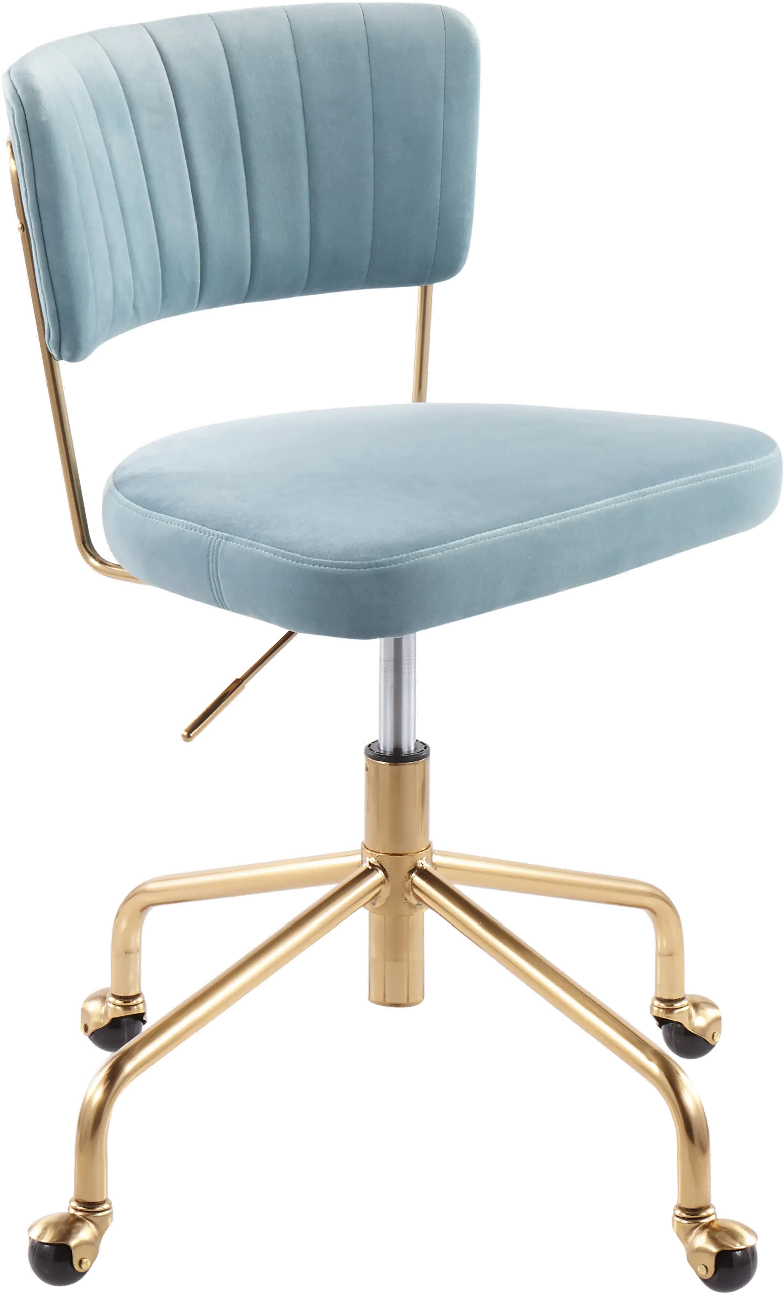 OC-TANIAAUVLBU Light Blue Velvet Task Chair - Tania sku OC-TANIAAUVLBU