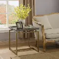 Biscayne Brown and Gold End Table