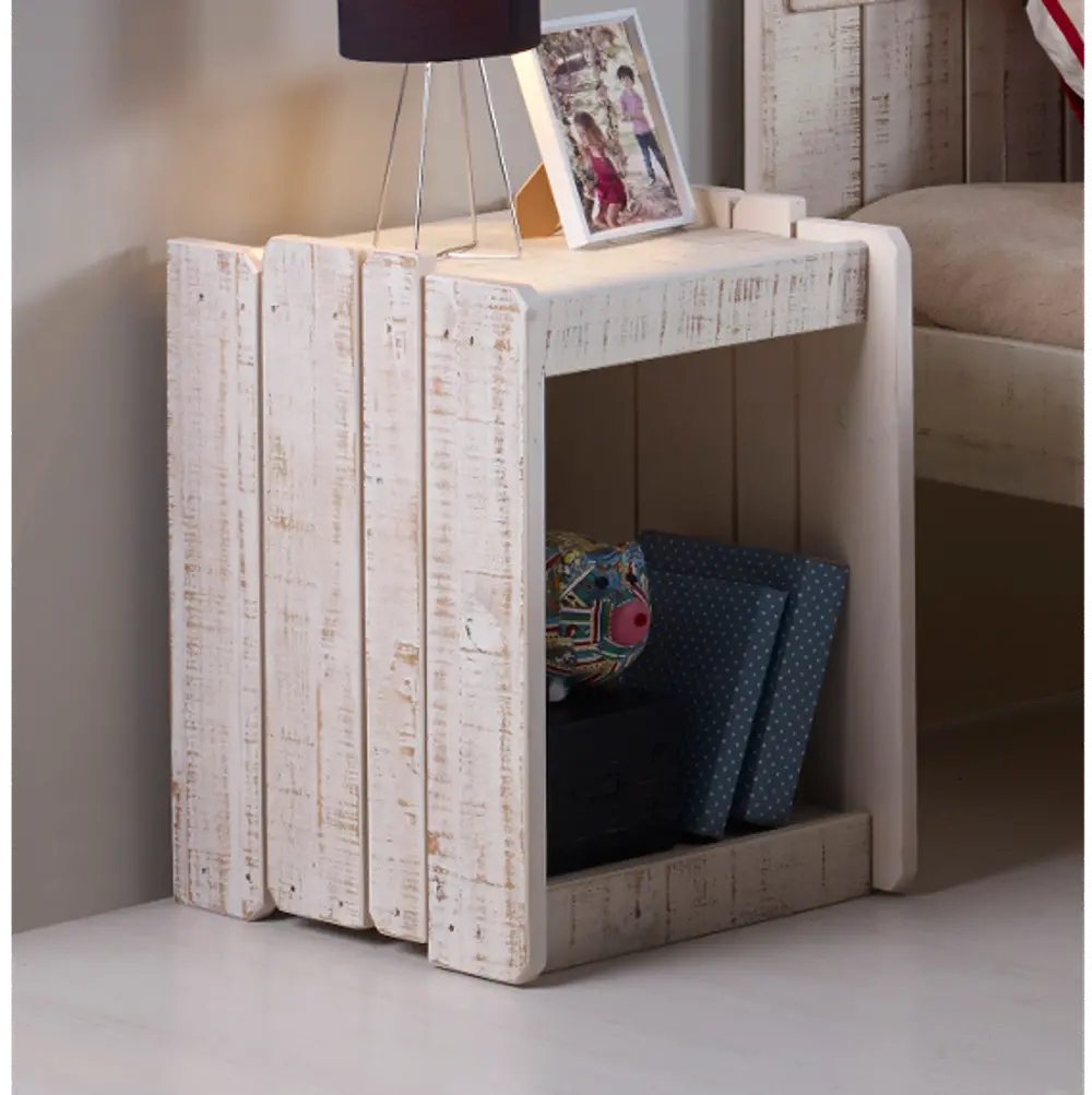 Rustic Sand Nightstand - Treehouse-1