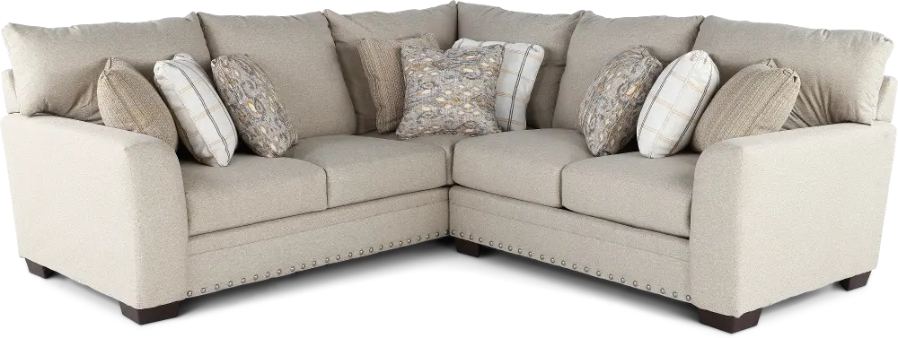 2PC/MDDLTN/CMNT/OP2 Middleton Beige 2 Piece Sectional-1