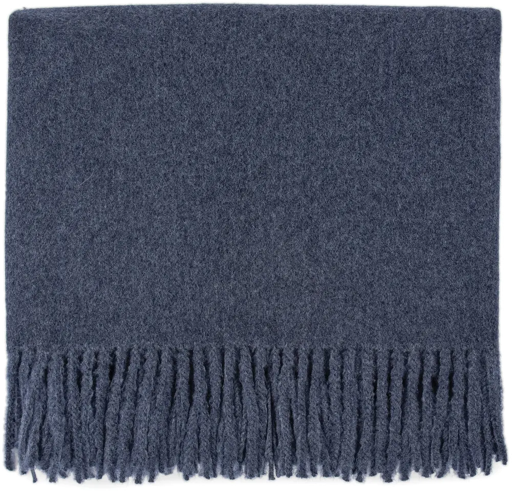 Denim Blue Throw Blanket - Edinburgh-1