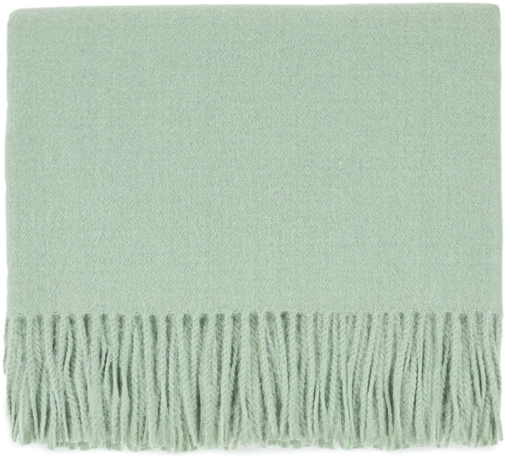 Celedon Light Green Throw Blanket - Edinburgh-1