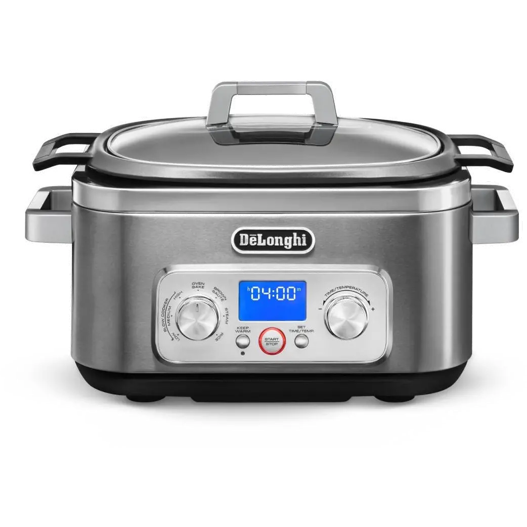CKM1641D De'Longhi 5 in 1 Multi Cooker - Livenza, Stainless Steel-1