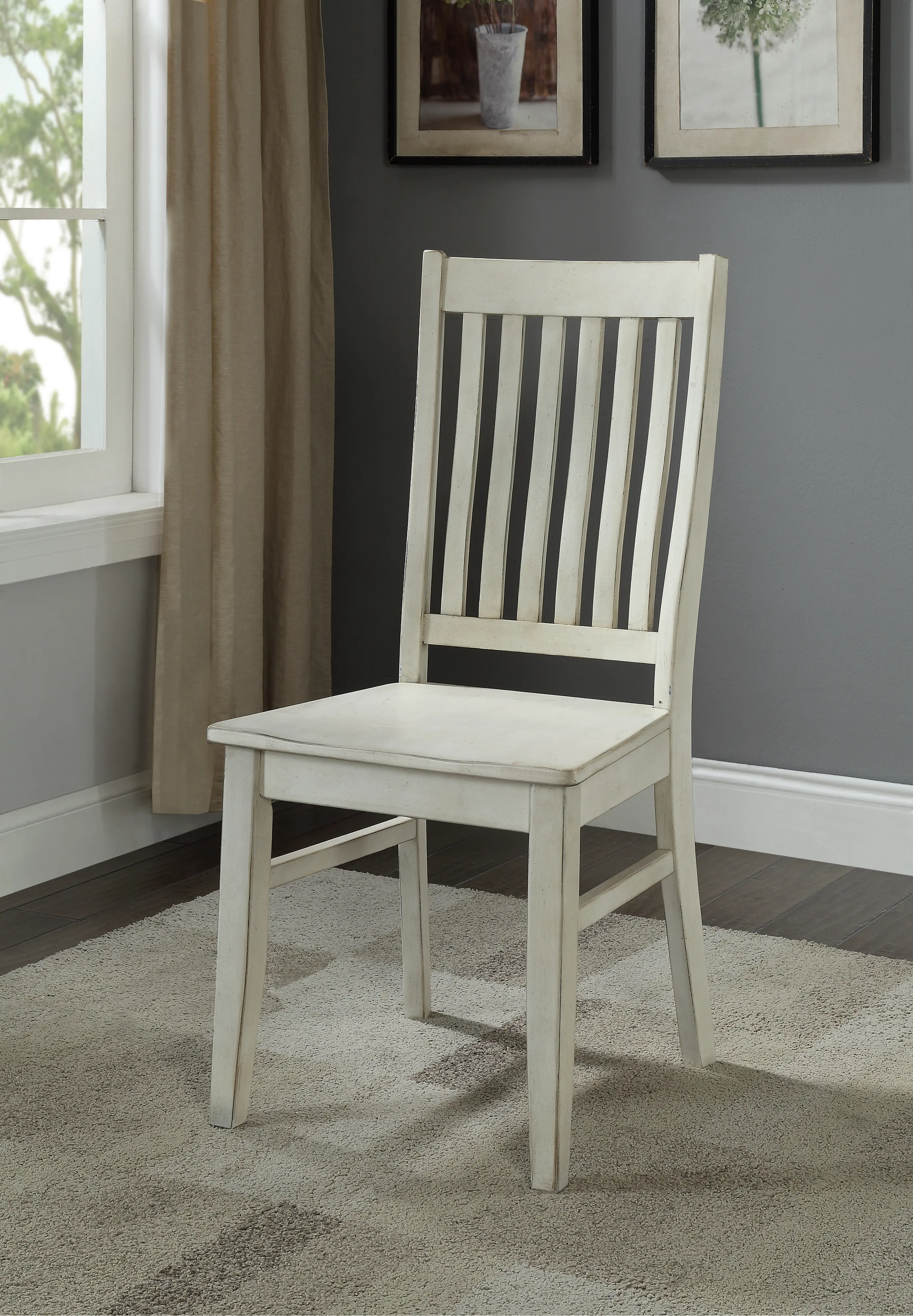 Traditional White Dining Room Chair -Orchard Park