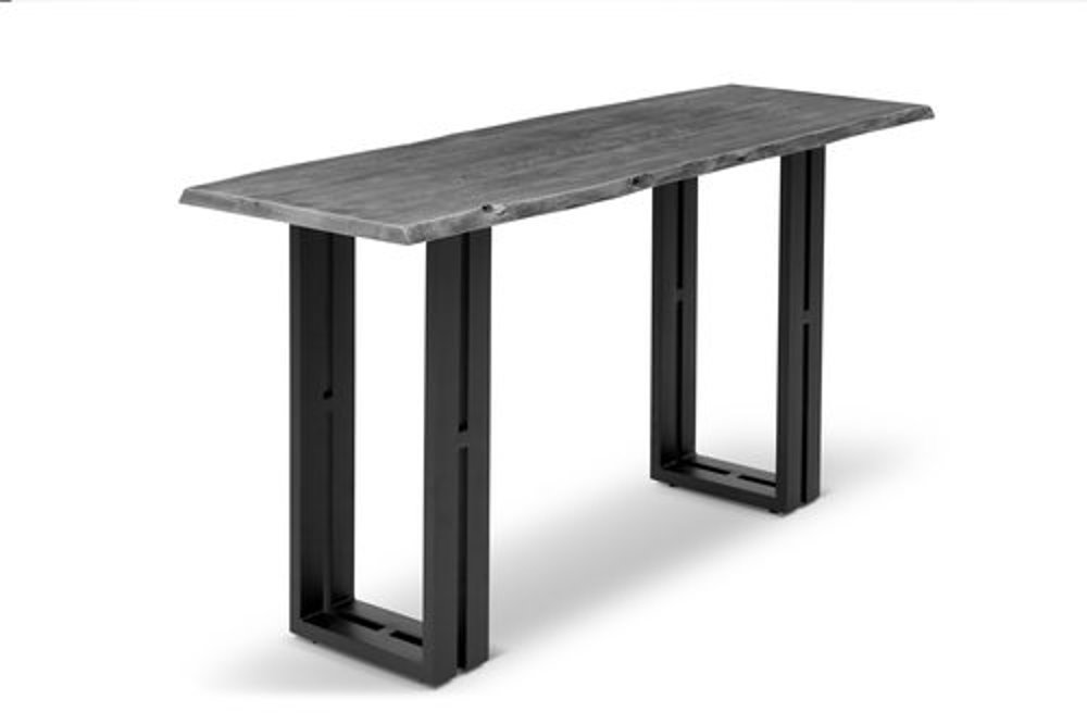 Copenhagen Gray Live Edge Sofa Table