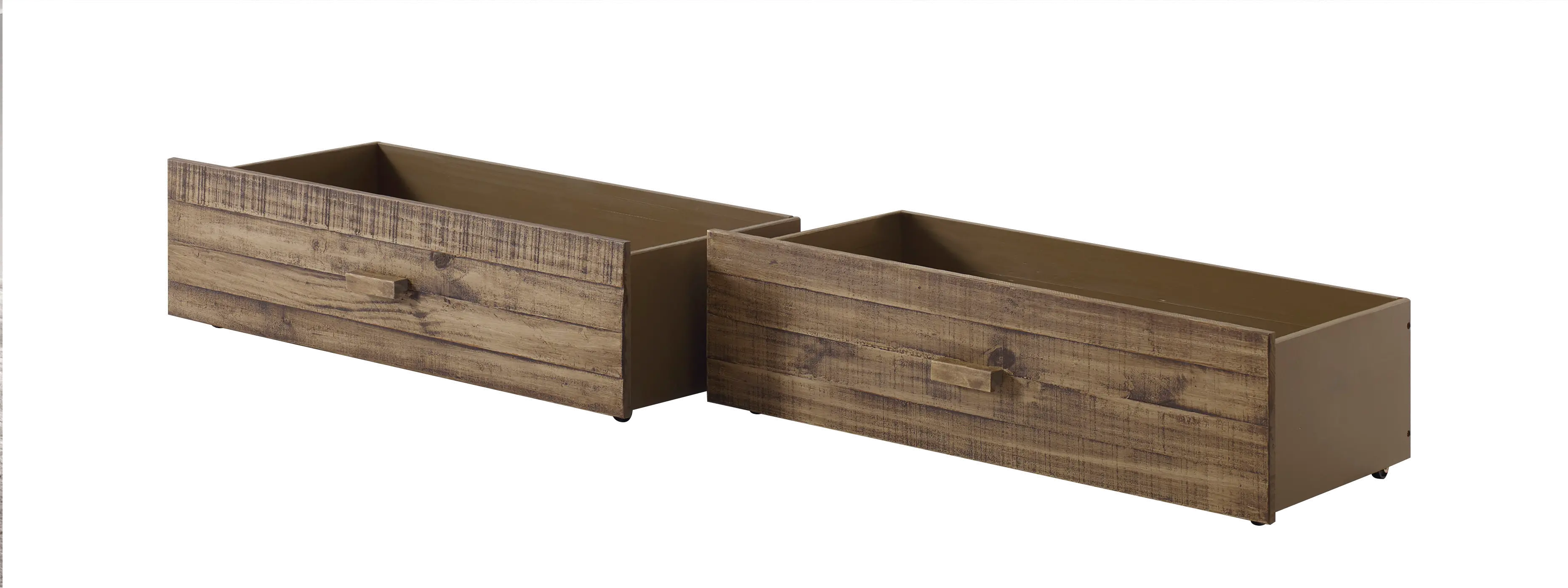 Photos - Bed Donco Trading Rustic Driftwood Storage Drawers  - Front Porch 18(Set of 2)