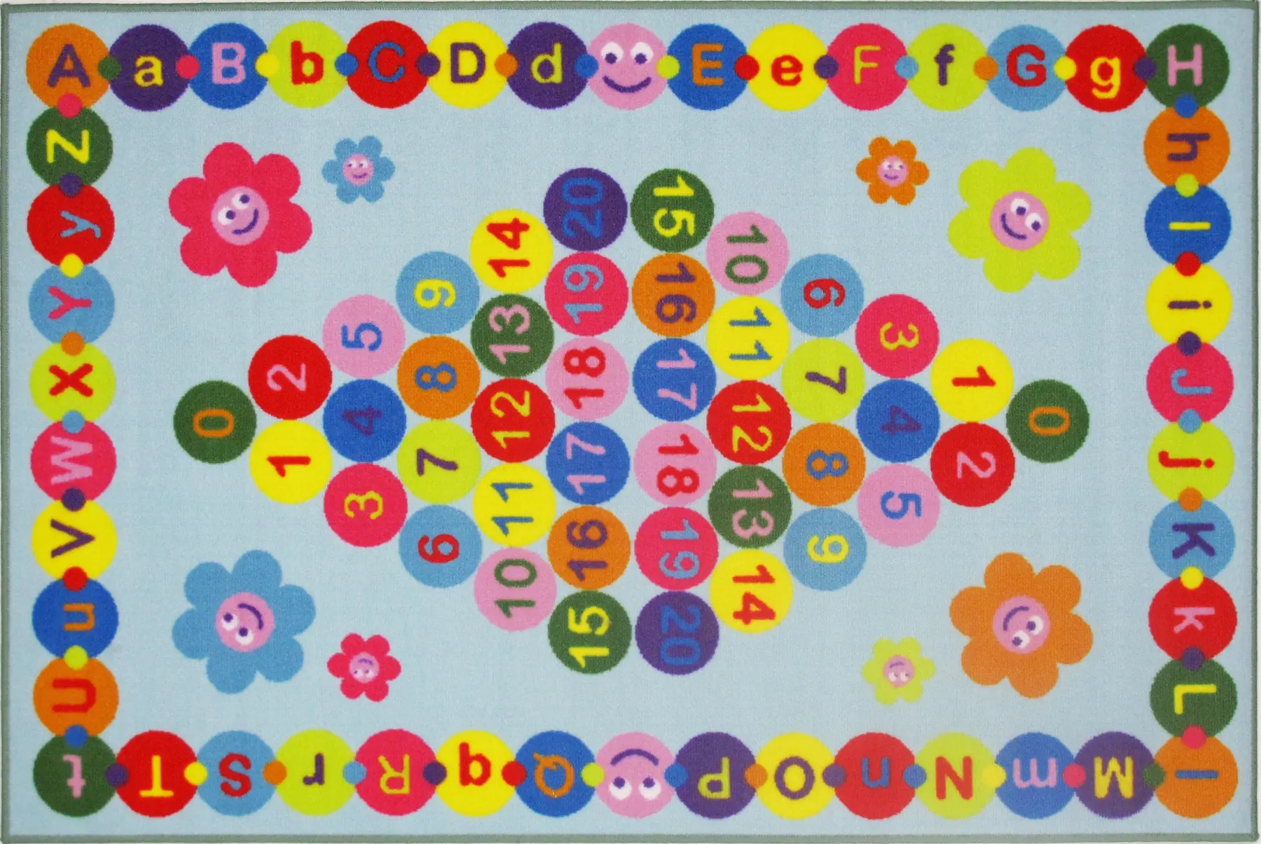 Medium Happy Learning Rug- Fun Time