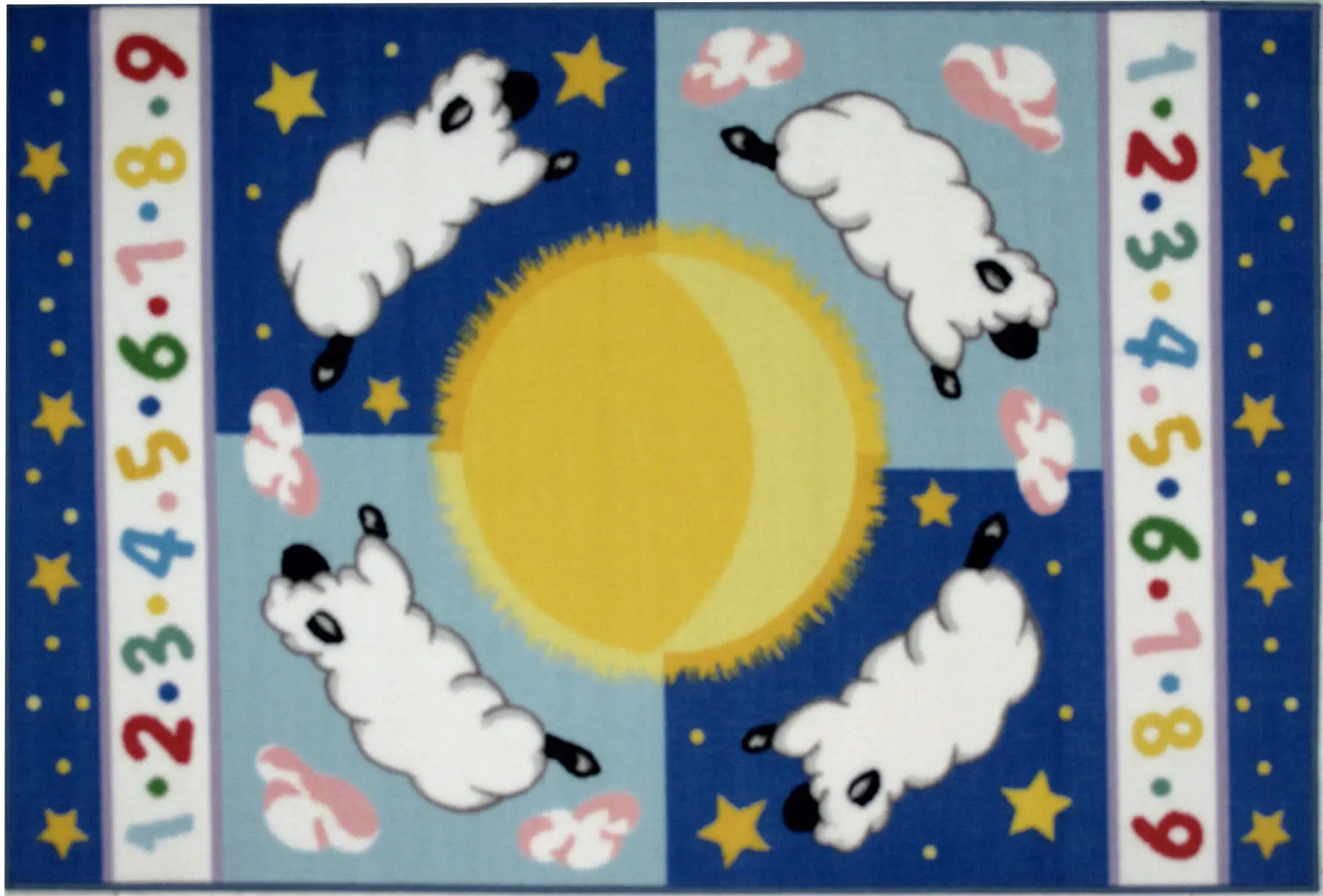 Sleepy Sheep Rug- Olive Kids