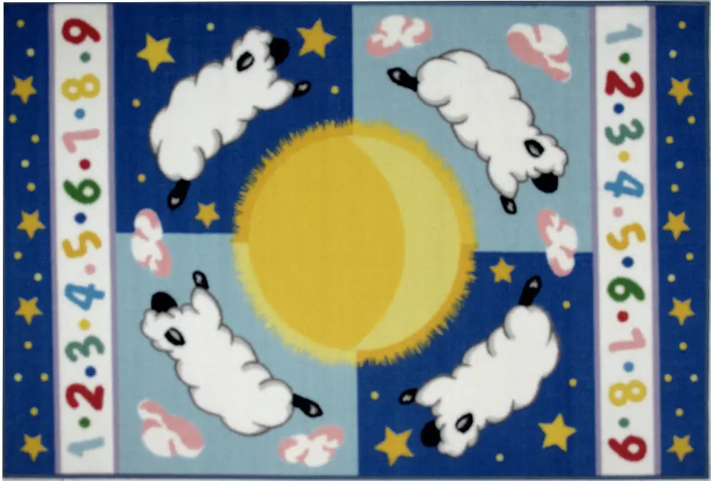 Sleepy Sheep Rug- Olive Kids-1