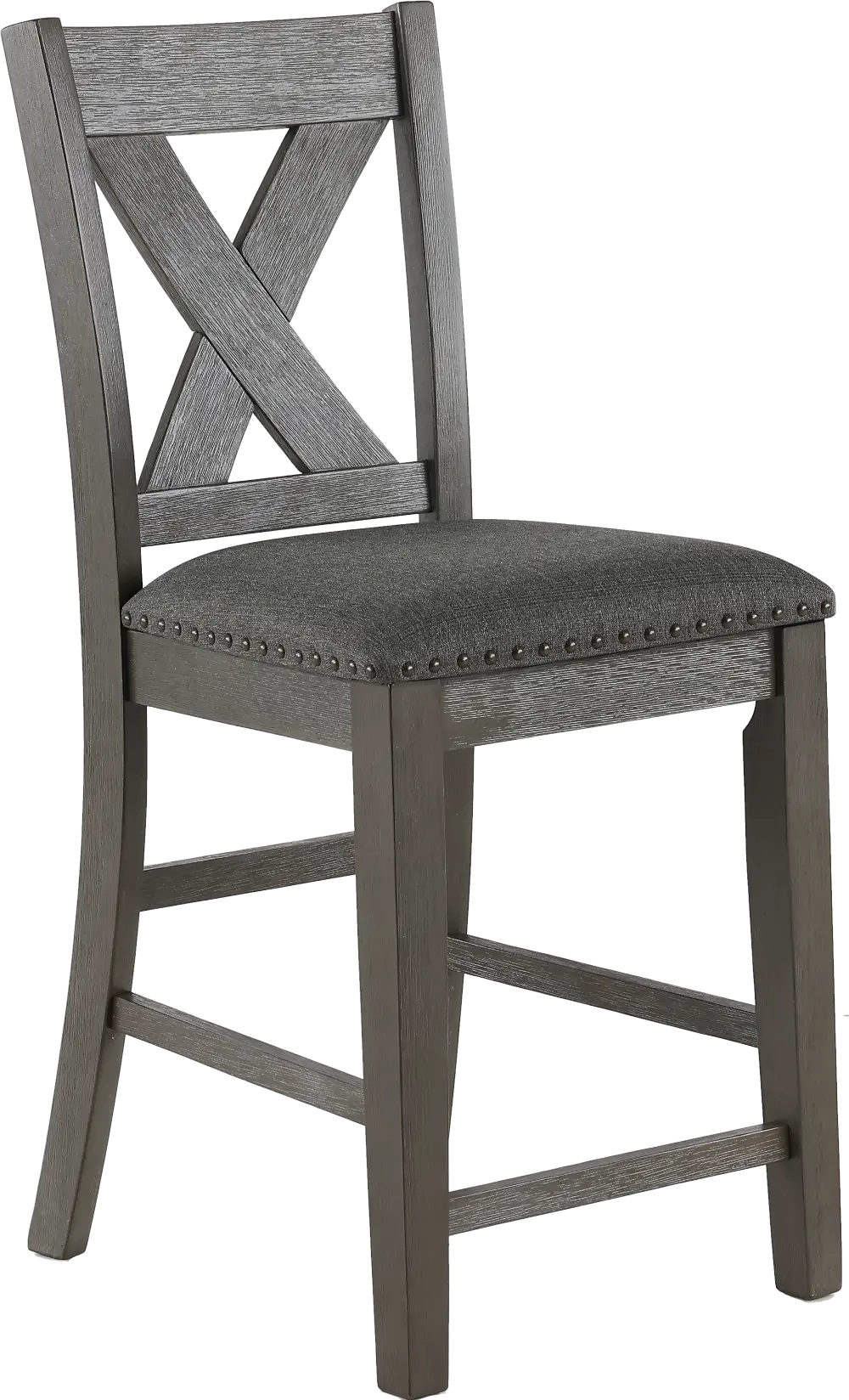 Carson Gray Upholstered Counter Height Stool-1