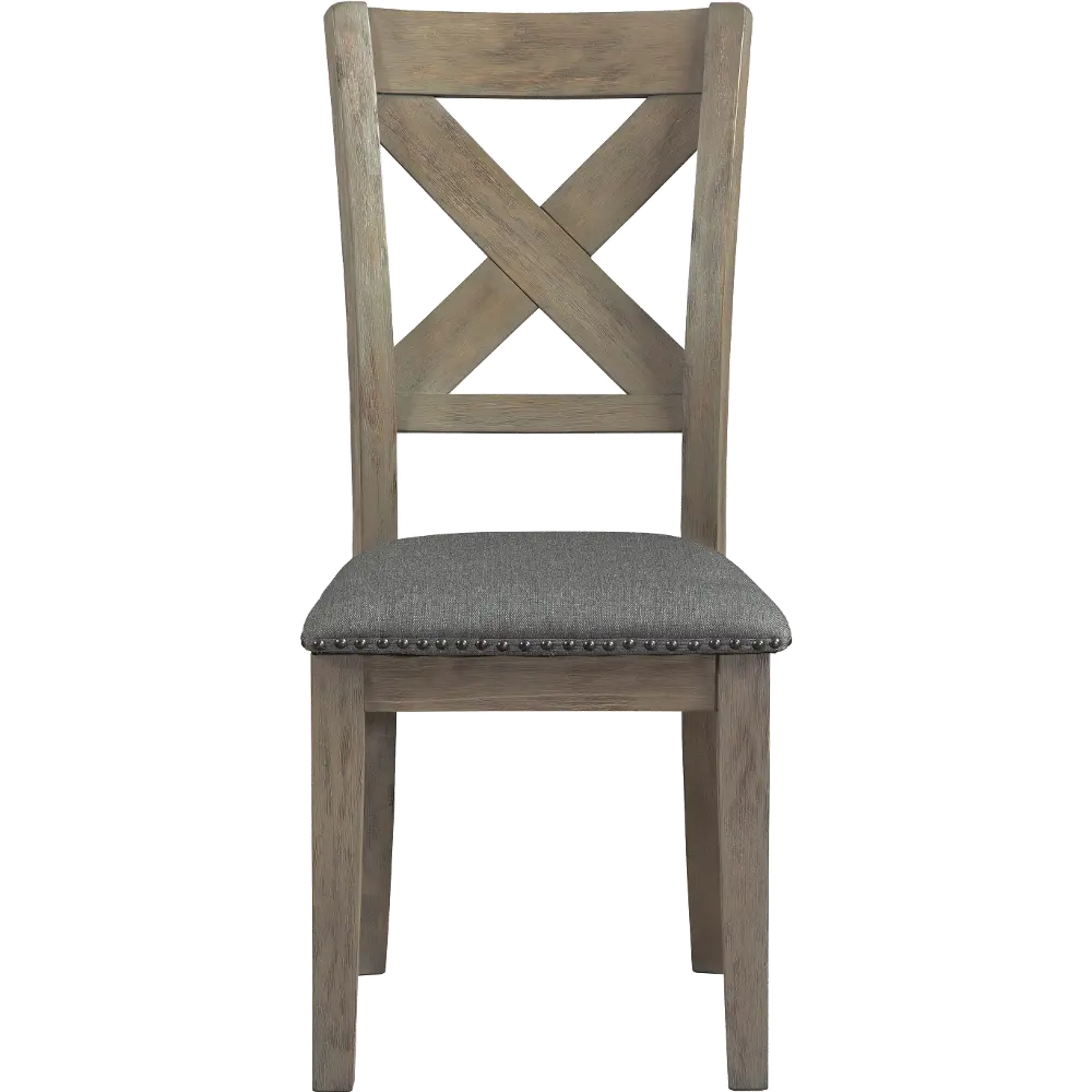 Zavier Farmhouse Gray Dining Room Chair-1