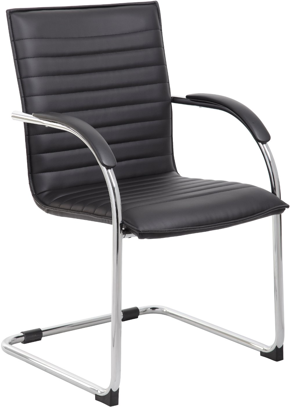 Boss 2 Pack Black Vinyl Side Chairs